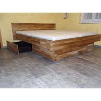 Eiche Schubladen Kopfteil