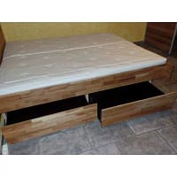 Eiche Schubladen Kopfteil