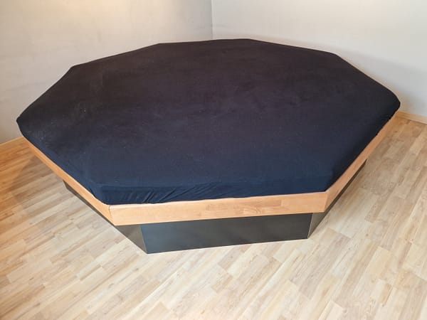 Achteck Wasserbett Buche