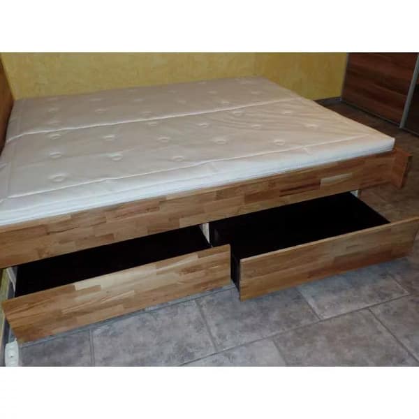 Eiche Schubladen Kopfteil