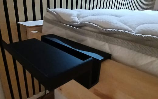 Akkustik Light-Kopfteil weisserSchubladensockel