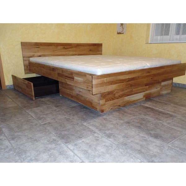 Eiche Schubladen Kopfteil